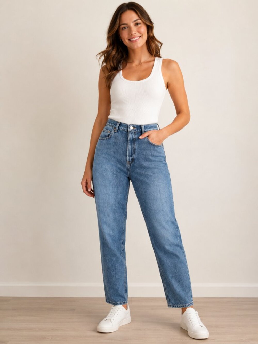 Vintage Eddie Bauer Traditional Fit Mom Jeans Women’s 12P Blue Denim 100% Cotton